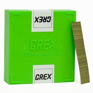 Grex P6/15L 5/8 In. 23 Ga. Headless pins, Galvanized, 10M/Bx