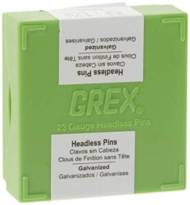 grex p6/30l 1-3/16 in. 23 ga. headless pins, galvanized, 10m/bx