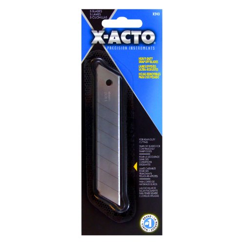 ELMERS X-Acto Snap-Off Blade Knife Refill Blades Pack of 5 (X243)