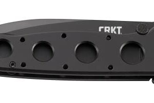 CRKT M21-14SF EDC Folding Pocket Knife: Special Forces Everyday Carry, Black Serrated Edge Blade, Veff Serrations, Automated Liner Safety, Dual Hilt, Aluminum Handle, Pocket Clip