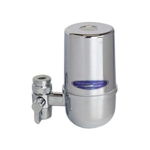 faucet mount water filter system (6 stages advanced filtration/chrome) | crystal quest