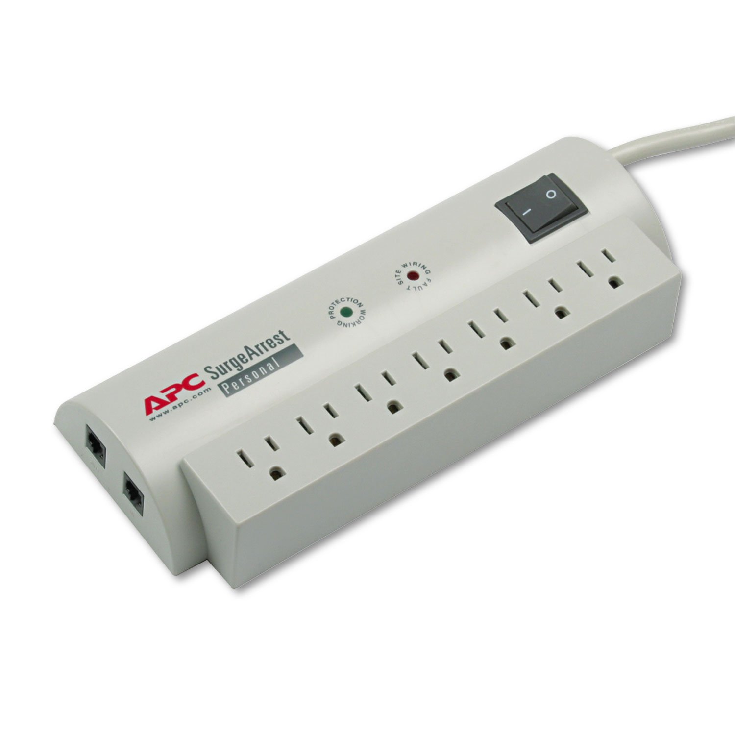 APC Per7t Surgearrest Personal Power Surge Protector, 7 Outlets, 6 Ft Cord, 240 Joules