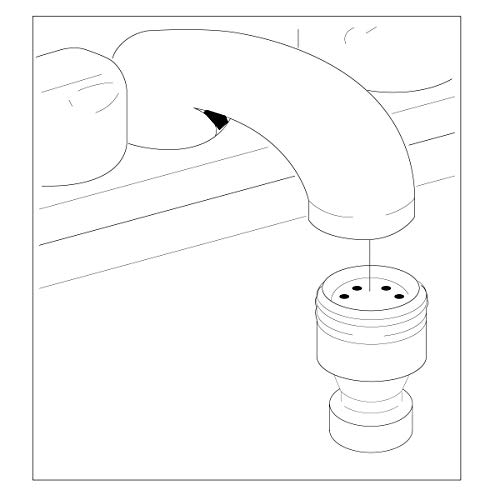 Plumb Pak PP800-6 Faucet Aerator Adapter With Small Diameter Nipple, Chrome Plated, No Size, No Color