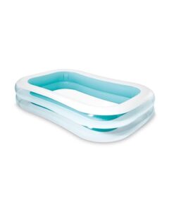 intex swim center family inflatable pool, 103" x 69" x 22", for ages 6+