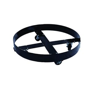 eagle 1698 drum dolly, 27-1/2" diameter x 7" height, for 95 gallon overpack, black