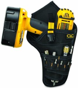 clc custom leathercraft 5023 deluxe cordless poly drill holster, black