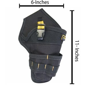 CLC Custom Leathercraft 5023 Deluxe Cordless Poly Drill Holster, Black