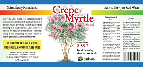 Carl Pool Crepe Myrtle Plant Food 24oz 8-55-7