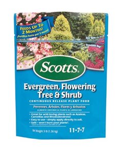 scotts 1009101 evergreen flowering tree & shrub food 3 lbs