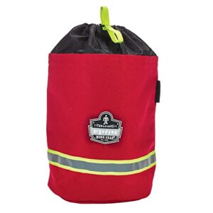 ergodyne - 13081 arsenal 5080l fireman's scba respirator firefighter mask bag for air pack with fleece lining red