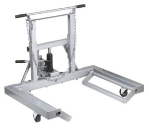 otc 1669a 1,500 lb. capacity, adjustable height dual wheel dolly for large trucks