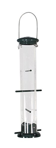 Woodlink NATUBE9 Audubon Plastic 8 Port Thistle Finch Feeder, Green, 15-Inch