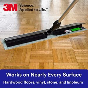 3M Easy Trap II Holder Flip Holder for 3M Easy Trap Duster Sweep and Dust Sheets, 35” Hook and Loop, Dust Remover Sweeper Mop Head, For Gyms, Bathrooms, Commercial Floors, 55936