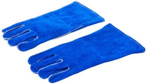 drake off road tools 400 welding gloves lined leather, blue - 14"