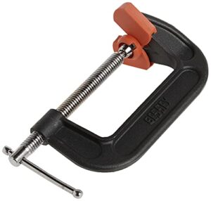 bessey dhcc-4, 4 in. double headed c-clamp,red/black