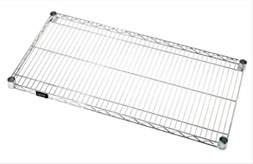 Quantum Storage Systems 1848C-1 Extra Wire Shelf for 18' Deep Wire Shelving Unit, Chrome Finish, 800 lb. Load Capacity, 1' H x 48' W x 18' D