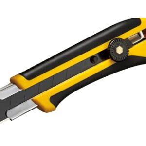 OLFA 25mm Extra Heavy-Duty Utility Knife (XH-1) - Multi-Purpose Custom Cutting Depth Utility Knife w/ Reinforced Fiberglass Handle & Snap-Off Blade, Replacement Blades: Any OLFA 25mm Blade