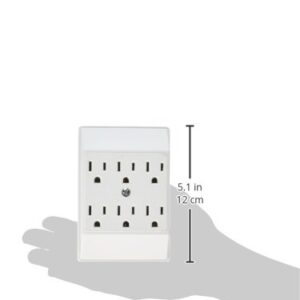 Eaton 1146W-SP 15-Amp 125-Volts Six Outlet Tap Duplex Receptacle, White