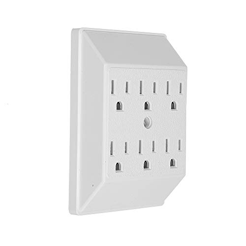 Eaton 1146W-SP 15-Amp 125-Volts Six Outlet Tap Duplex Receptacle, White