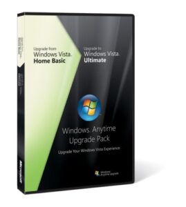microsoft windows vista anytime upgrade pack [home basic to ultimate] [old version]