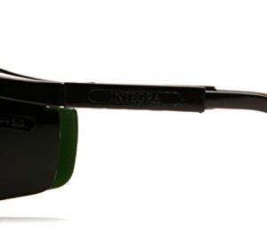 Pyramex Integra Safety Eyewear, 5.0 Ir Filter Lens With Black Frame