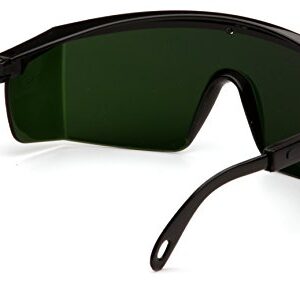 Pyramex Integra Safety Eyewear, 5.0 Ir Filter Lens With Black Frame