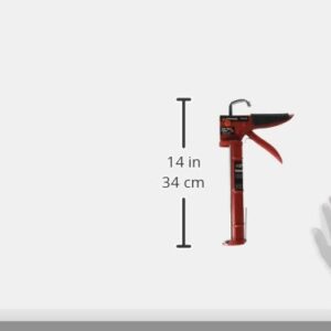 Performance Tool W54250 Ratcheting Caulk Gun with Built-In Nozzle Cutter for Easy Material Application