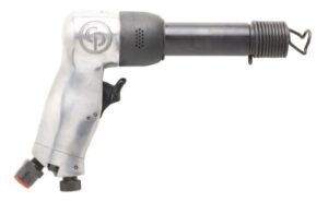 chicago pneumatic cp714 - air hammer, welding equipment tool, construction, 0.401 inch (10.2mm), round shank, pistol handel, stroke 3.15 in / 80 mm, bore diameter 0.55 in/14 mm - 2000 blow per minute