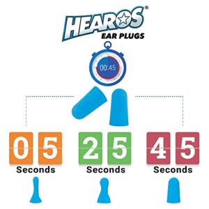 HEAROS Xtreme Ear plugs - Best In Class Noise Cancelling Disposable Foam Earplugs With NRR 33 Hearing Protection, 14 pairs