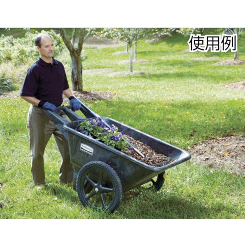 Rubbermaid Big Wheel 5642 Black Utility Agriculture, Nursery & Farm Cart, 58"L x 32-3/4"W x 28-1/4"H