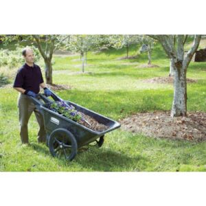 Rubbermaid Big Wheel 5642 Black Utility Agriculture, Nursery & Farm Cart, 58"L x 32-3/4"W x 28-1/4"H