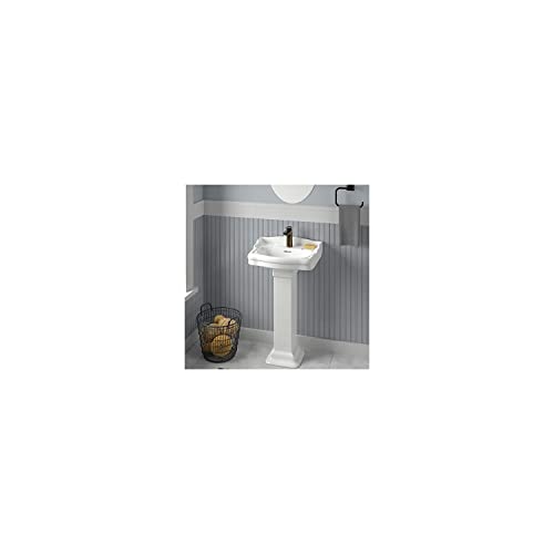 Barclay - 3-874WH Stanford 460 Vitreous China Pedestal Lavatory Sink ...