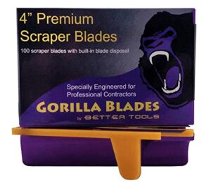 4" scraper blades - bulk (100/box)