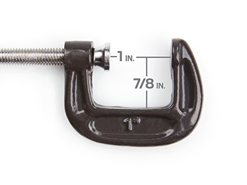 TEKTON Malleable Iron C-Clamp | 4009, Black, 1 Inch