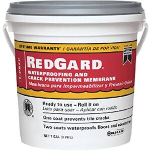 custom bldg products lqwaf1-2 redgard waterproofing, 1 gal