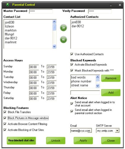 Safe Chat Universal Messenger with Parental Controls