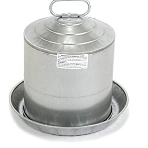 Miller 9835 5-Gallon Galvanized Poultry Fountain