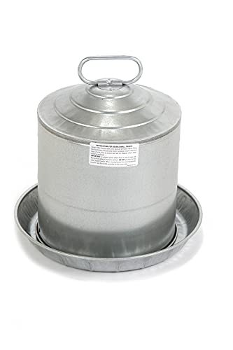 Miller 9835 5-Gallon Galvanized Poultry Fountain