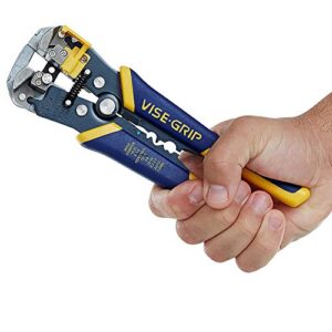 IRWIN VISE-GRIP Wire Stripper, 2 inch Jaw, Cuts 10-24 AWG, ProTouch Grip for Maximum Comfort (2078300)