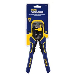 IRWIN VISE-GRIP Wire Stripper, 2 inch Jaw, Cuts 10-24 AWG, ProTouch Grip for Maximum Comfort (2078300)