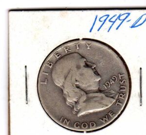 1949-d franklin half dollar