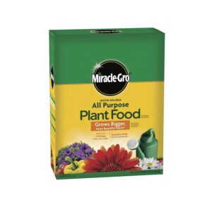 miracle-gro water soluble all purpose plant food, fertilizer for indoor or outdoor flowers, vegetables or trees, 10 lbs.