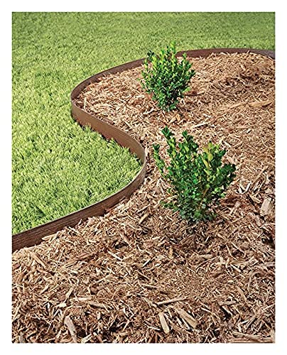 Master Mark Plastics GL61100056514 Landscape Fabric, Edging & Fencing Brown 3inx40ft, 3 Inch by 40 Foot, Natural