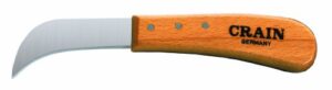 crain 103 carpet knife with 3-inch blade and wood handle