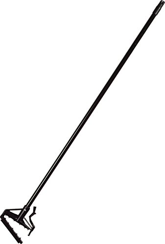 SPARTA 36959500 Quik-Release Metal Mop Handle, Vinyl Coated Handle For Cleaning, 60 Inches, Black