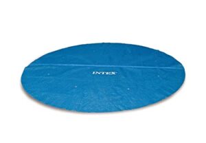 intex 28015e solar pool cover: for 18ft round easy set and metal frame pools – insulates pool water – reduces water evaporation – keeps debris out – reduces chemical consumption
