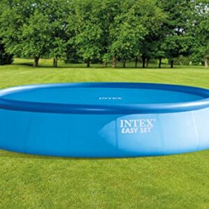 INTEX 28015E Solar Pool Cover: For 18ft Round Easy Set and Metal Frame Pools – Insulates Pool Water – Reduces Water Evaporation – Keeps Debris Out – Reduces Chemical Consumption