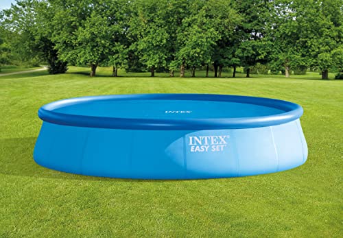 INTEX 28015E Solar Pool Cover: For 18ft Round Easy Set and Metal Frame Pools – Insulates Pool Water – Reduces Water Evaporation – Keeps Debris Out – Reduces Chemical Consumption