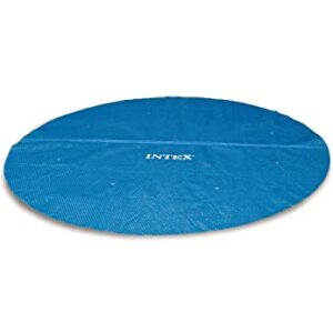 INTEX 28012E Solar Pool Cover: For 12ft Round Easy Set and Metal Frame Pools – Insulates Pool Water – Reduces Water Evaporation – Keeps Debris Out – Reduces Chemical Consumption