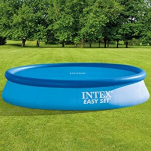 INTEX 28012E Solar Pool Cover: For 12ft Round Easy Set and Metal Frame Pools – Insulates Pool Water – Reduces Water Evaporation – Keeps Debris Out – Reduces Chemical Consumption